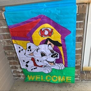 FLAG (DISNEY 101 DALMATIAN DOG WELCOME)